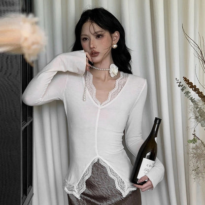 Women's T-shirt Long Sleeve Blouses Vacation Simple Style Solid Color