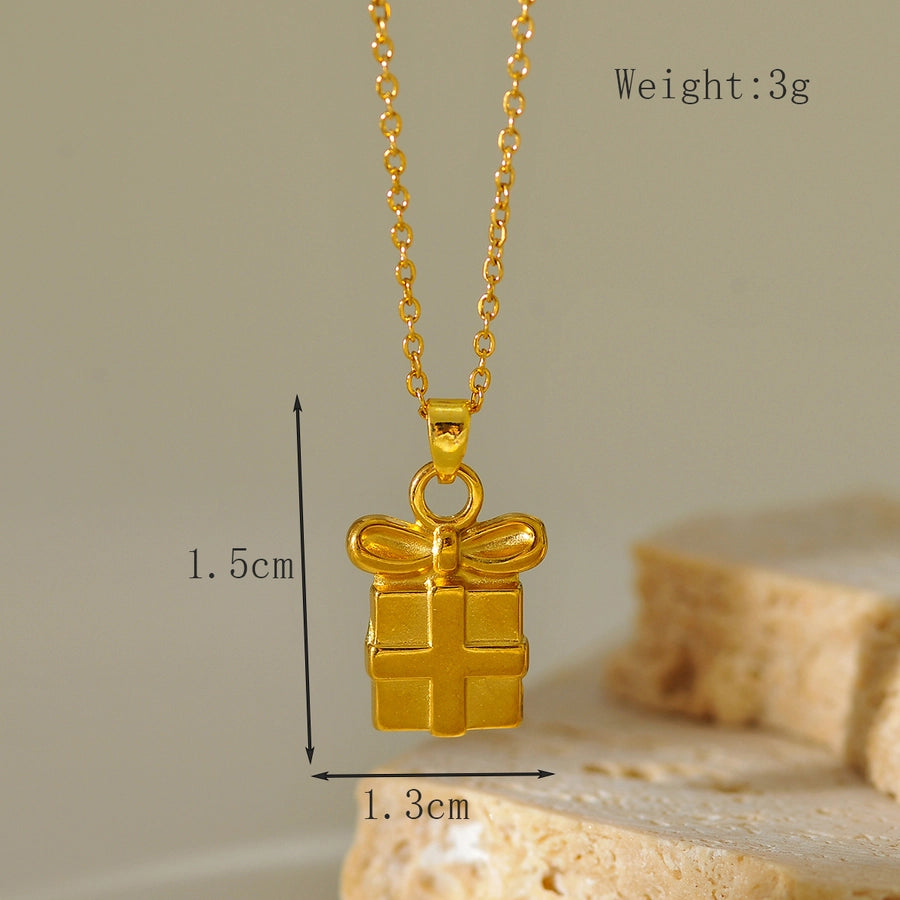 Jewelry Elegant Glam Luxurious Heart Shape Butterfly 304 Stainless Steel Necklace