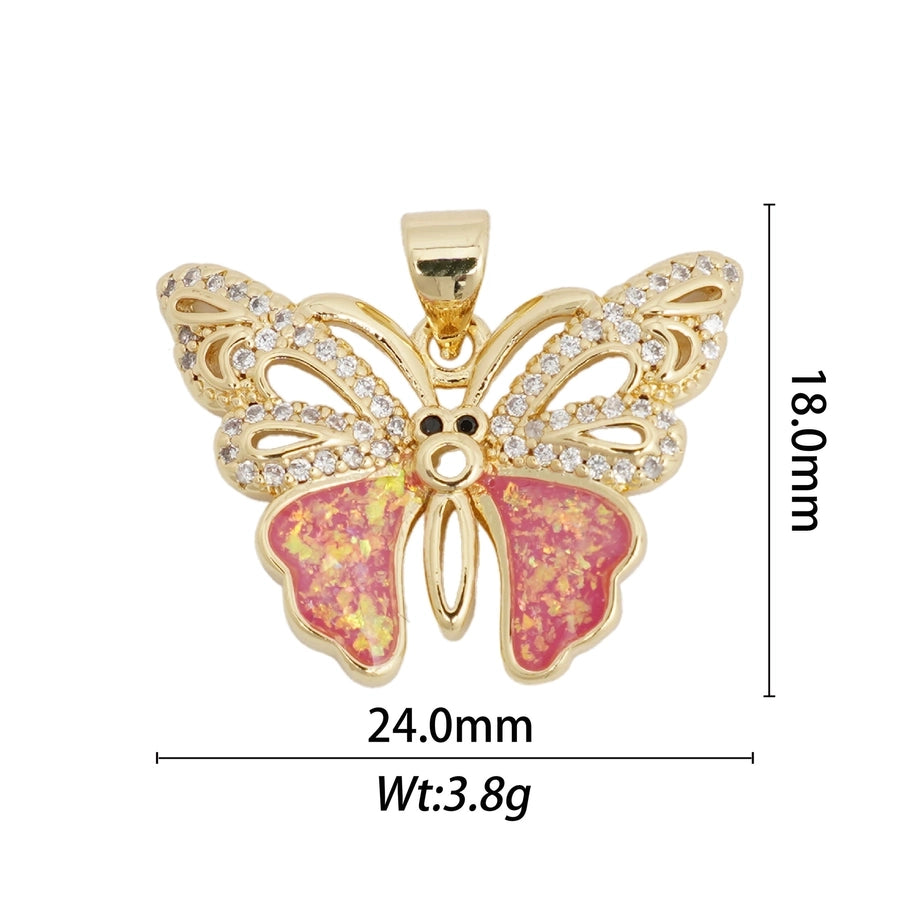 1 Piece Copper Butterfly Fish Tail Pendant