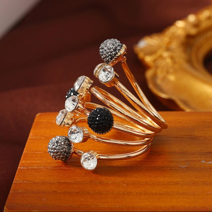 Elegant Geometric Alloy Women's Rings