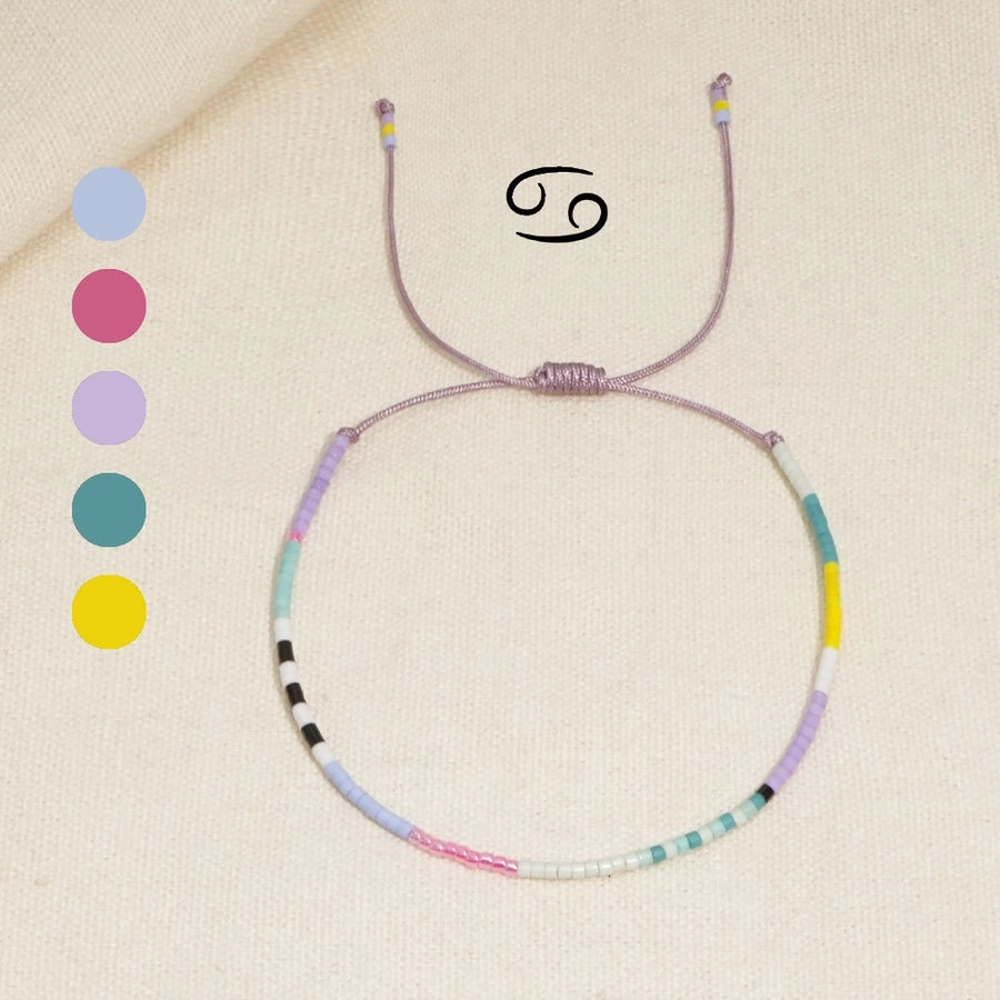 Casual Constellation Seed Bead rope Woven Chain Beaded Bracelets