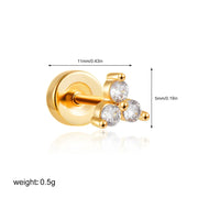 Triangle Zircon Gold (One Piece)