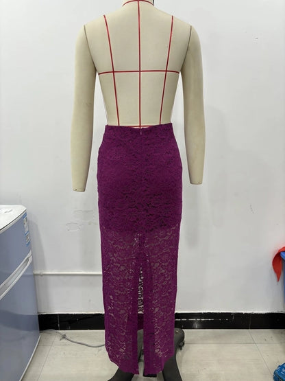 Summer Simple Style Solid Color Polyester Midi Dress Skirts