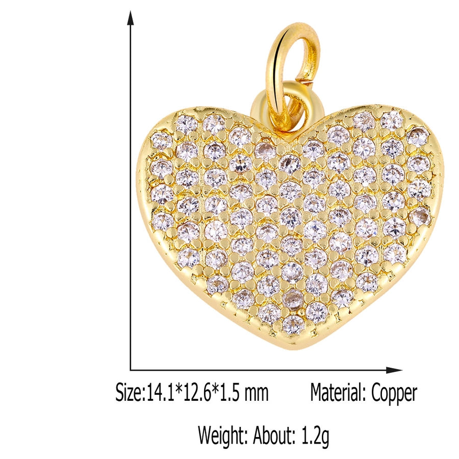 1 Piece 8.5*11.5mm Copper Geometric Pendant Jewelry Accessories