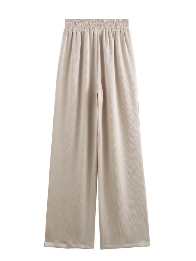 Daily Women's British Style Solid Color Polyester Pants Sets Pants Sets