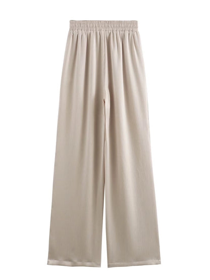 Daily Women's British Style Solid Color Polyester Pants Sets Pants Sets