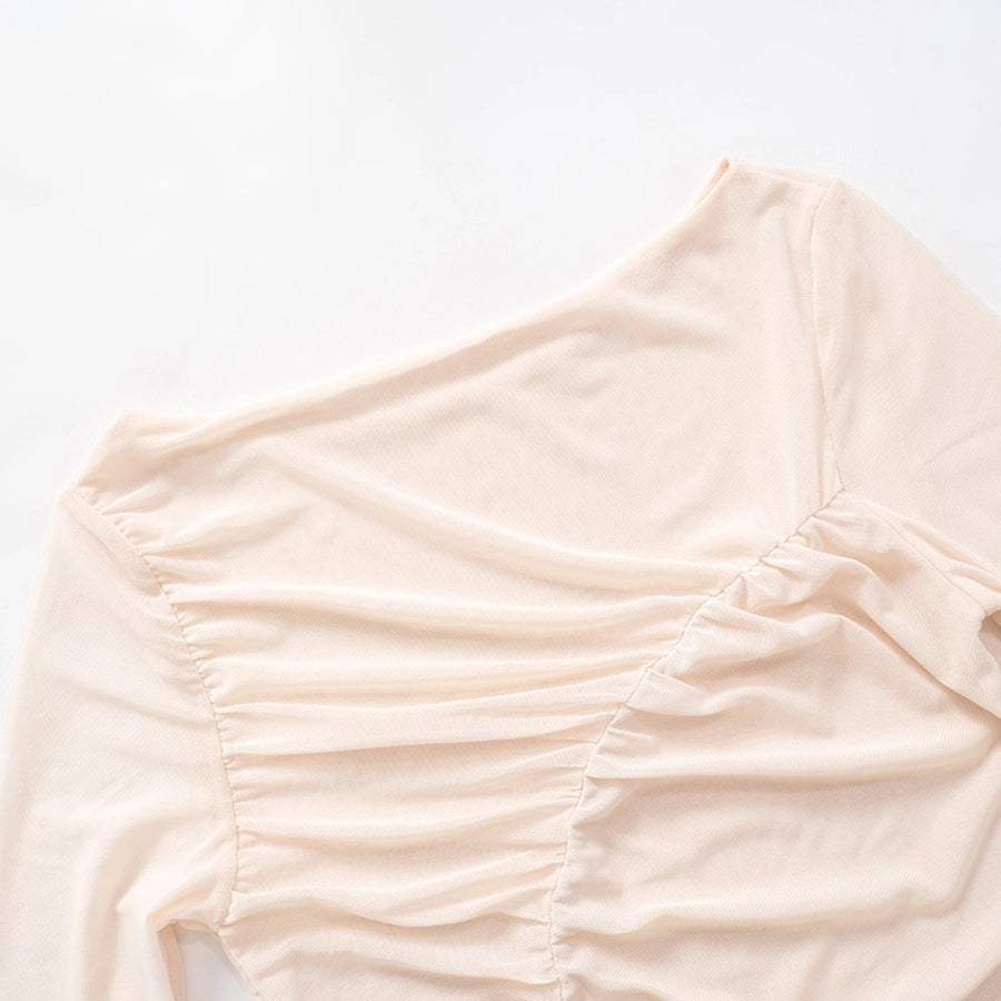 Women's T-shirt Long Sleeve Blouses Streetwear Solid Color