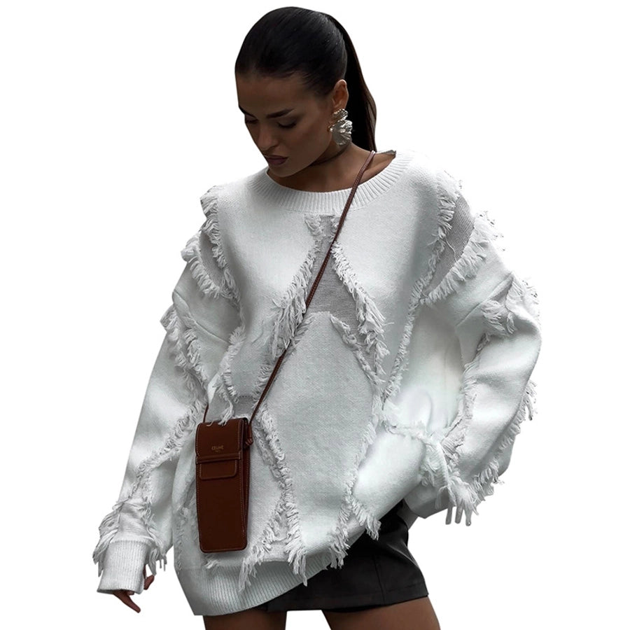 Women's Sweater Long Sleeve Sweaters & Cardigans Streetwear Solid Color