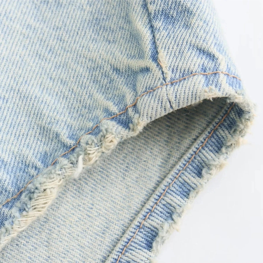 Women's Streetwear Solid Color Coat Denim Jacket