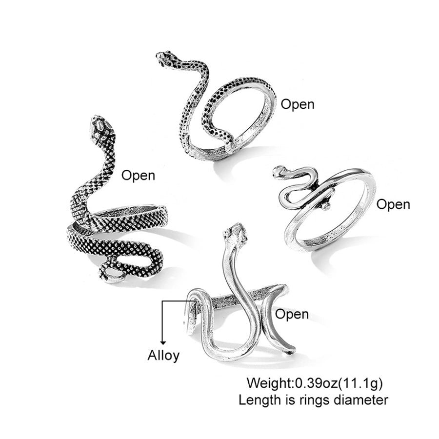 IG Style Y2K Hip-Hop Snake Alloy Women's Men's Rings