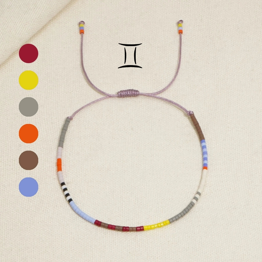 Casual Constellation Seed Bead rope Woven Chain Beaded Bracelets