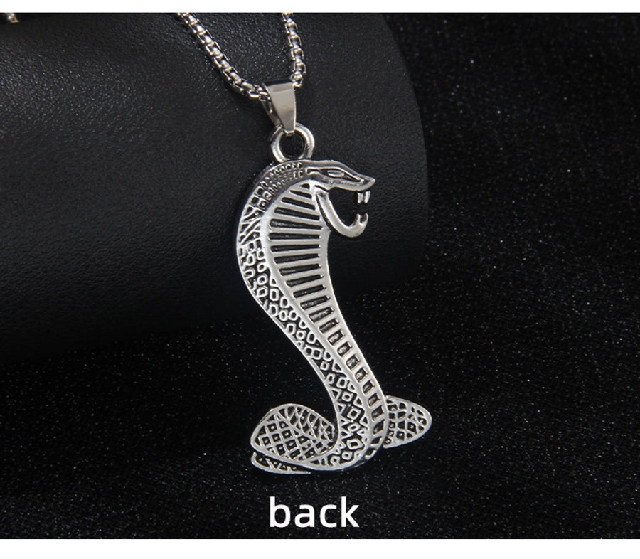 Hip-Hop Exaggerated Snake 201 Stainless Steel Alloy Unisex Pendant Necklace