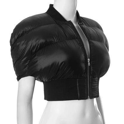 Women's Streetwear Solid Color Zipper Coat