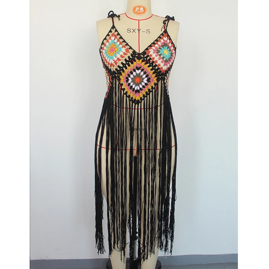 women's bohemian geometric cover ups