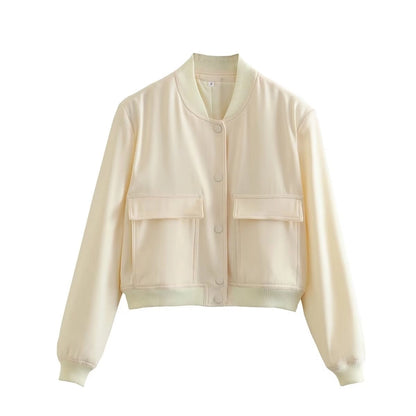 Women's Streetwear Solid Color Single Breasted Coat Casual Jacket