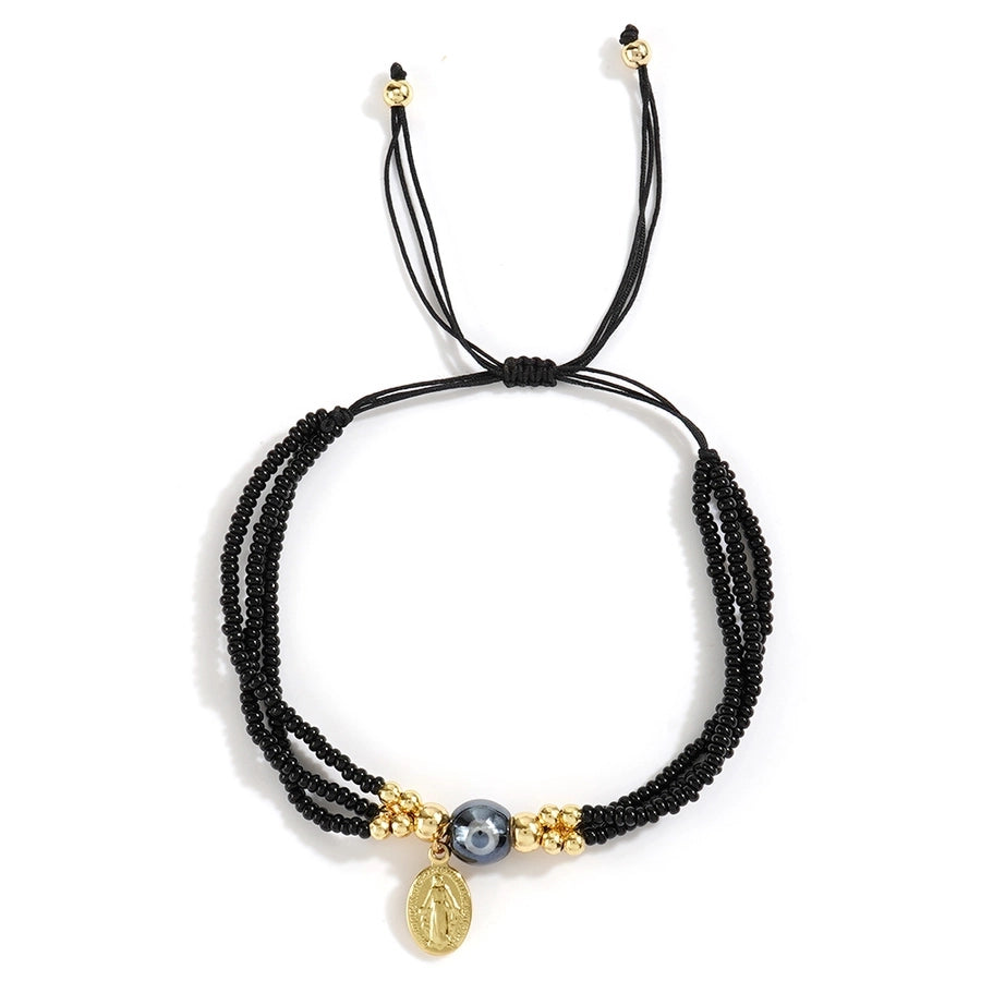 Casual Human Eye Seed Bead rope Beaded Chain Beaded Bracelets