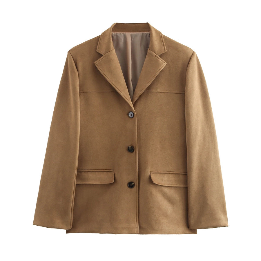 Women's Blazer Long Sleeve Blazers Streetwear Solid Color