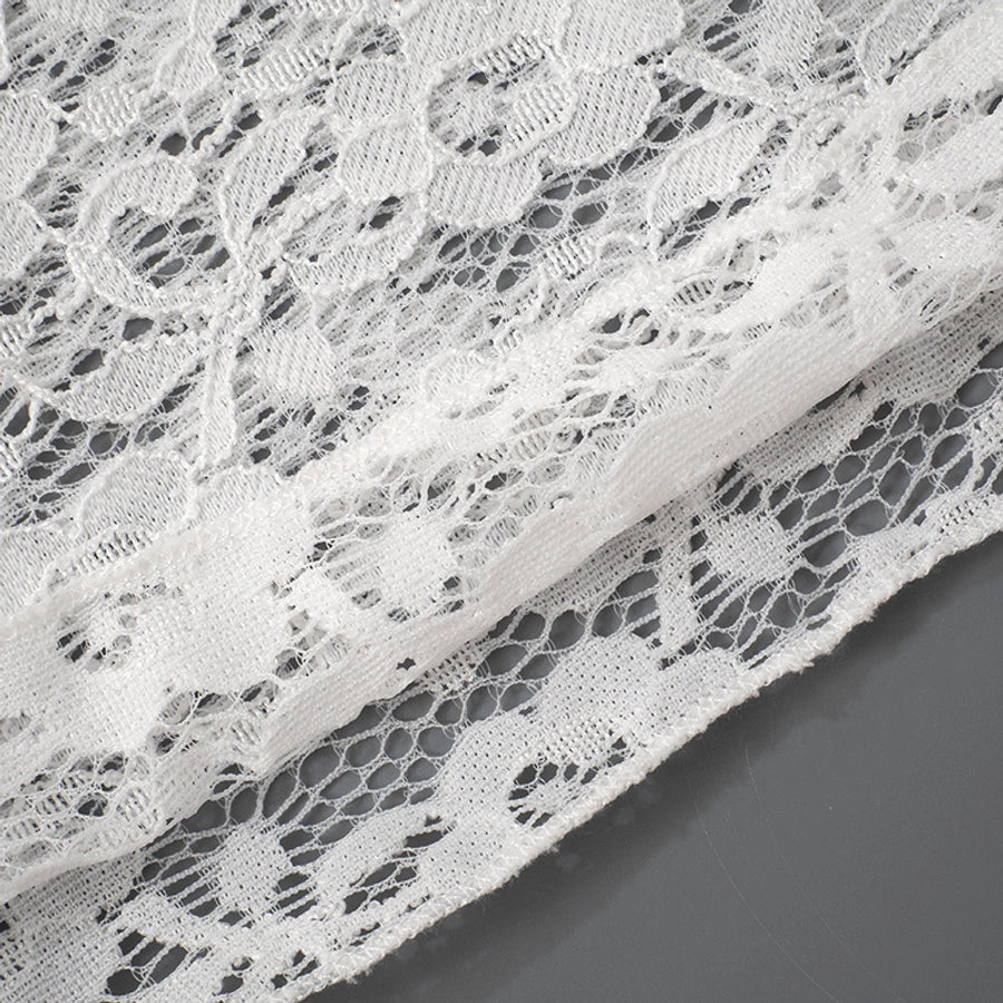 Women's Hip skirt Sexy Boat Neck Long Sleeve Solid Color Above Knee Masquerade