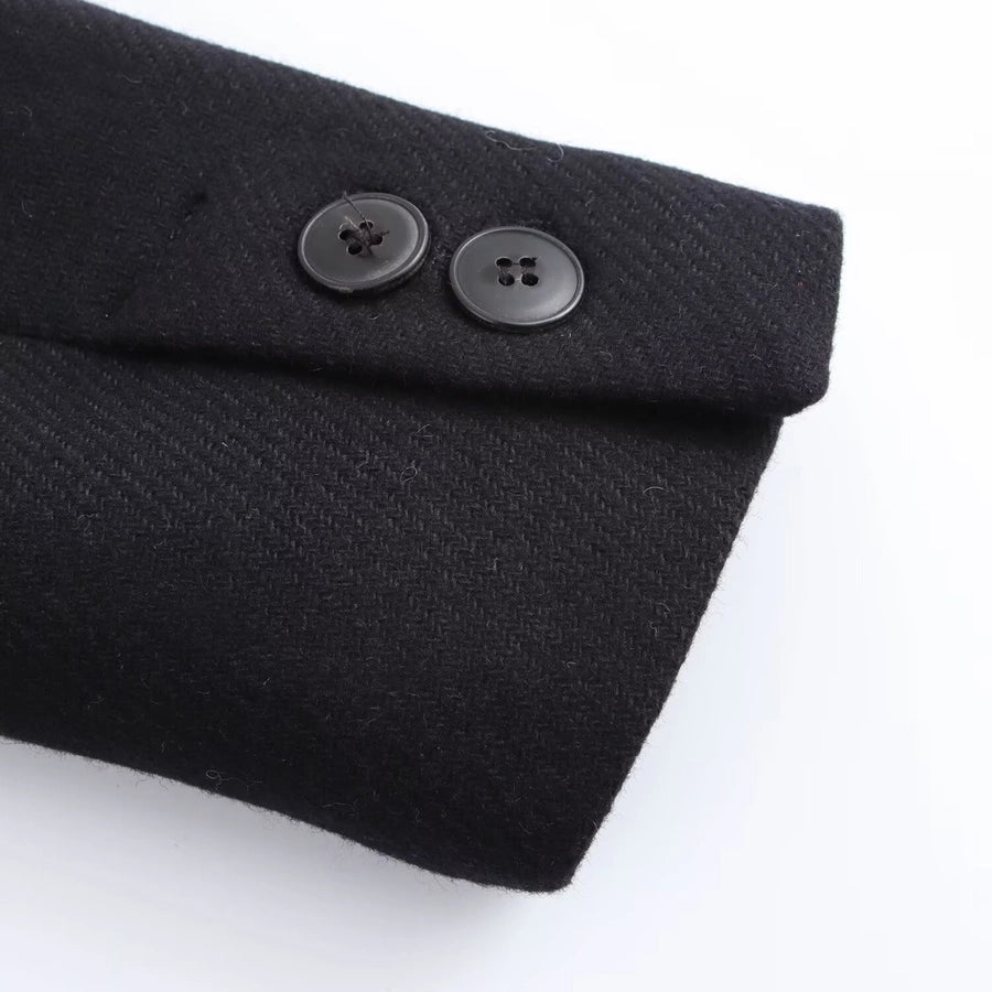 Women's Casual Elegant Solid Color Double Breasted Woolen Coat
