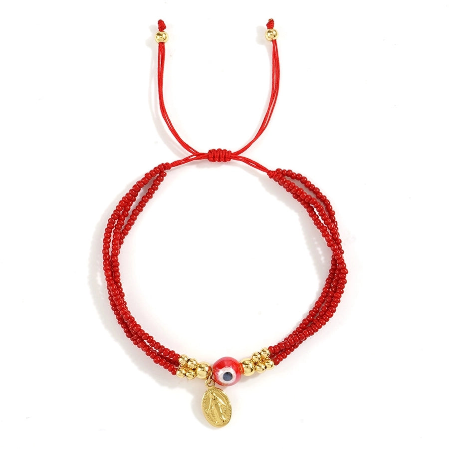 Casual Human Eye Seed Bead rope Beaded Chain Beaded Bracelets