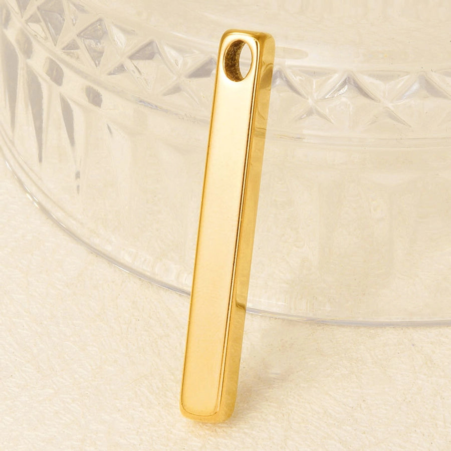 1 Piece 304 Stainless Steel 18K Gold Plated Geometric Pendant