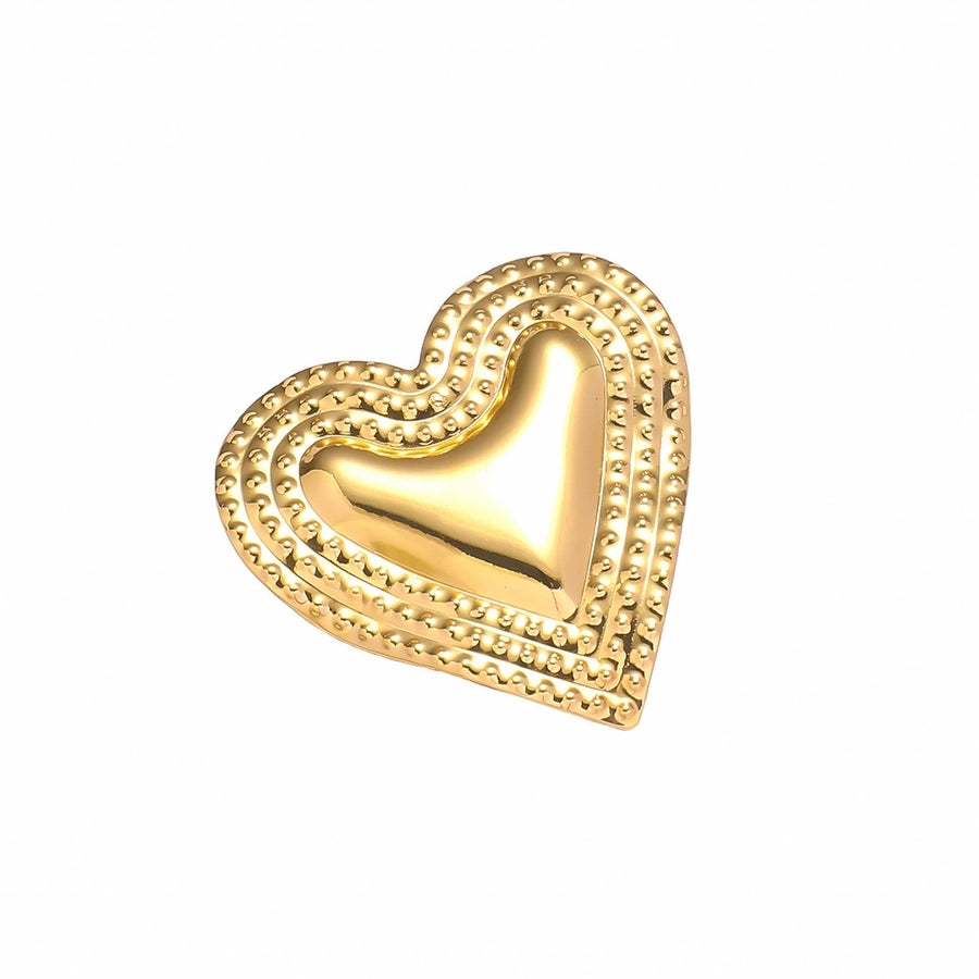 Elegant Heart Shape Alloy Women's Rings