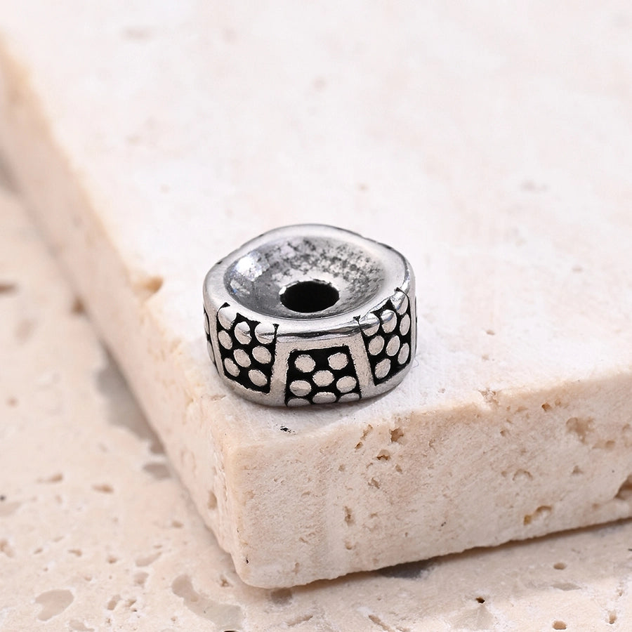 1 Pc/Package 3.5X 8mm 5x9mm 6x8.5mm Hole 1~1.9mm Hole 4~4.9mm Hole 6~9.9mm 304 Stainless Steel Cylindrical Footprint Jewelry Accessories