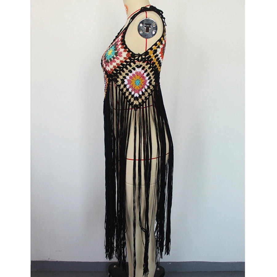 women's bohemian geometric cover ups