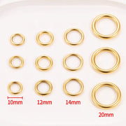 Vacuum 18K Golden Seamless Ring