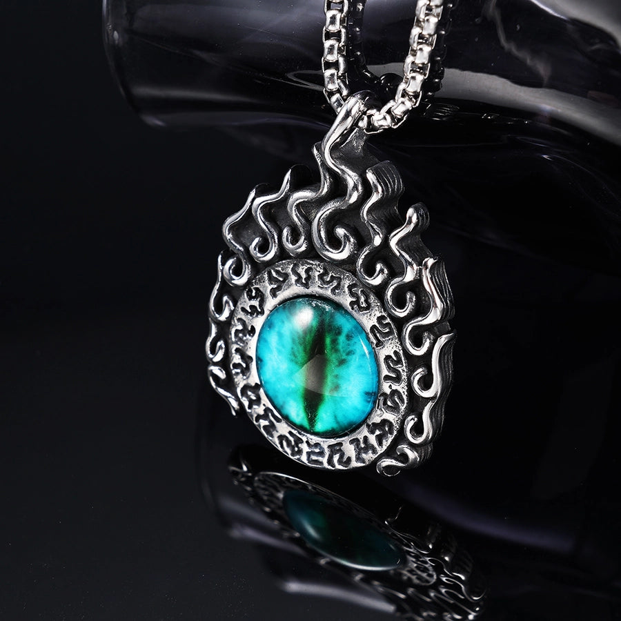 Hip-Hop Retro Eye 304 Stainless Steel Unisex