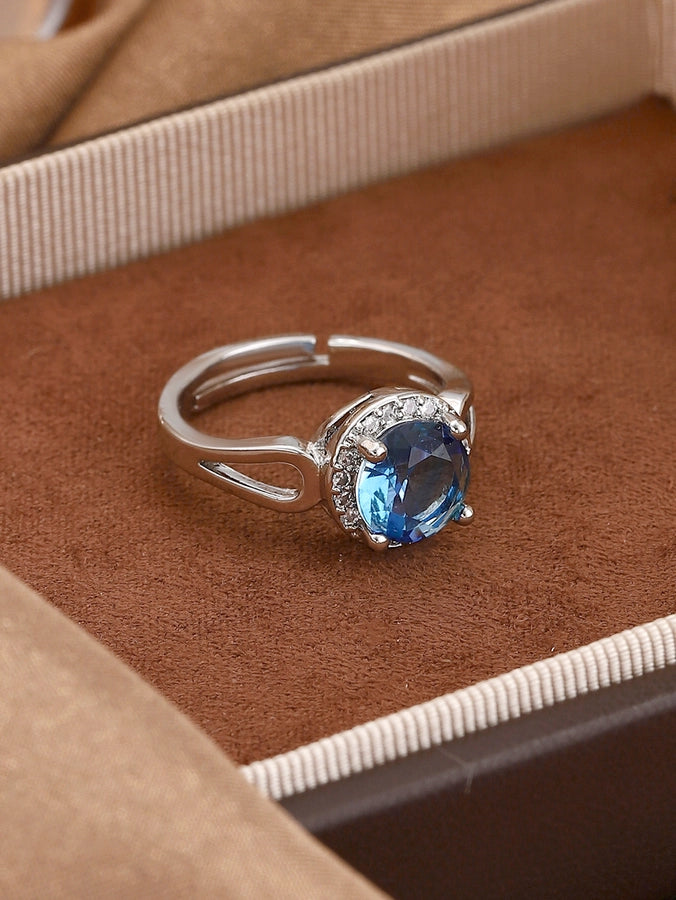 Copper Geometric Adjustable Ring