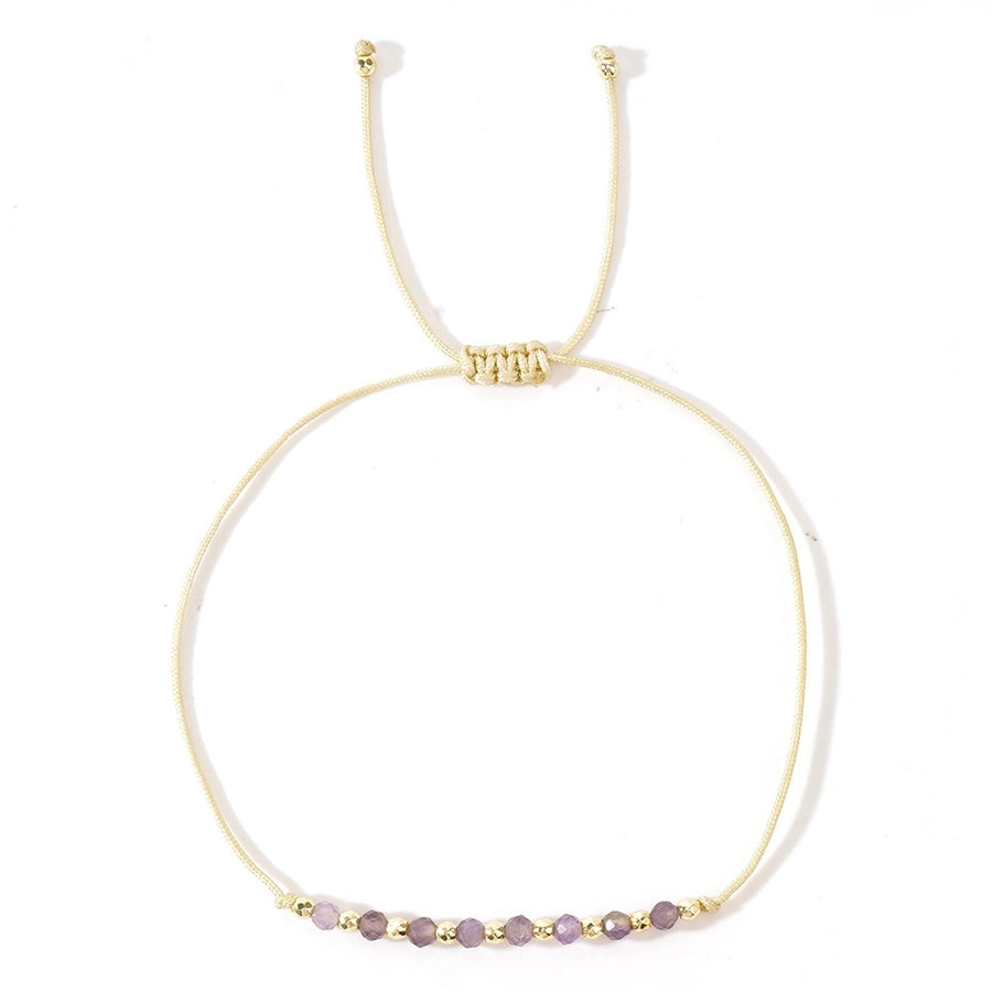 Bohemian Round natural stone rope Copper  String Bracelets