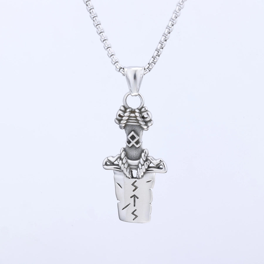 Hip-Hop Vintage Style Broken Sword 304 Stainless Steel Unisex