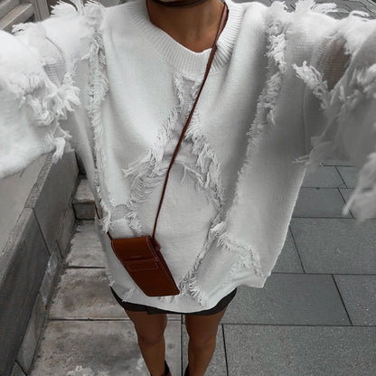 Women's Sweater Long Sleeve Sweaters & Cardigans Streetwear Solid Color