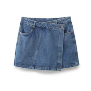 Light Blue Short Skirt