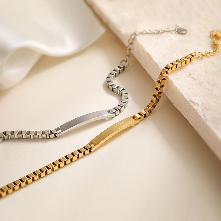 Simple Style Geometric 304 Stainless Steel  Bracelets In Bulk Stainless Steel Bracelets