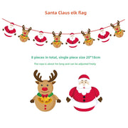 Santa Elk Pull Flag