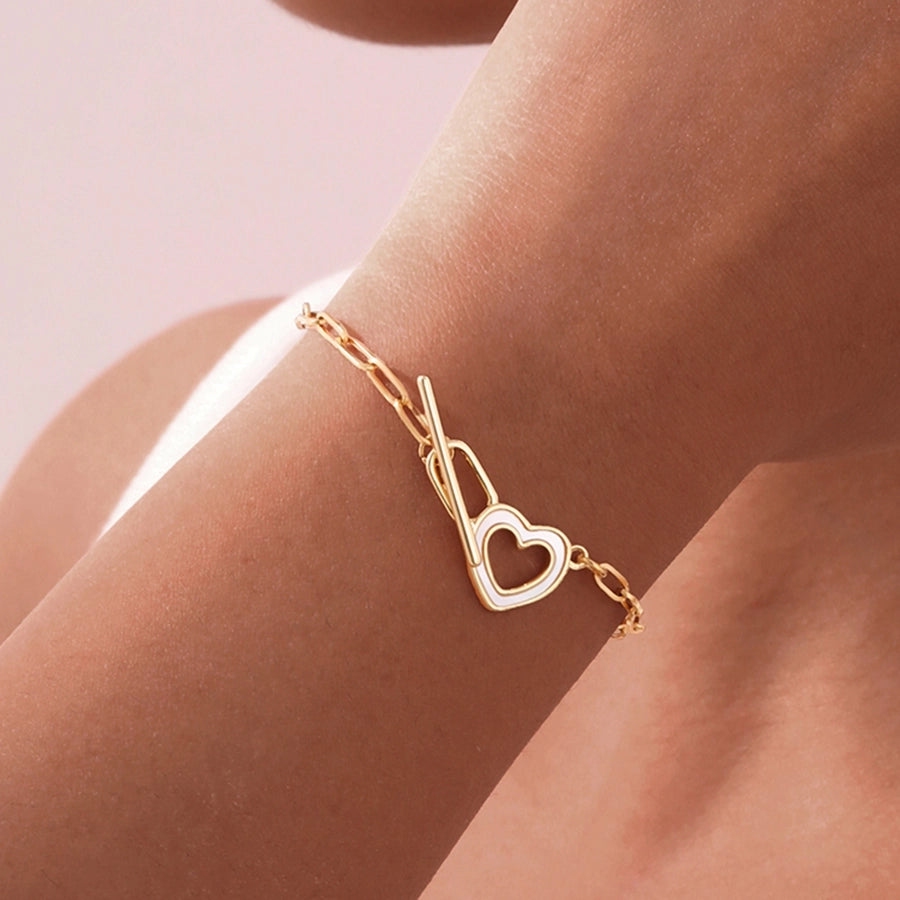 Jewelry IG Style Flower 201 Stainless Steel Copper Zircon 18K Gold Plated Bracelets