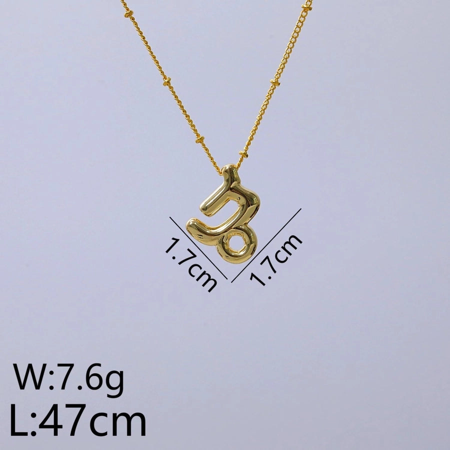 Jewelry IG Style Classic Style Commute Constellation 304 Stainless Steel 18K Gold Plated Pendant Necklace