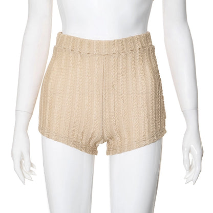 Daily Women's Sexy Solid Color Spandex Polyester Shorts Sets Shorts Sets