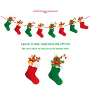 Color Christmas Stocking Pull Flag