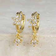 E1660 Golden-White Diamond 2PCs