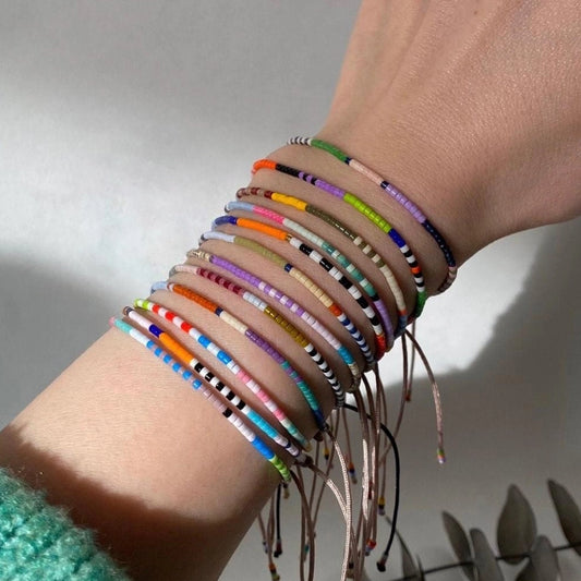 Casual Constellation Seed Bead rope Woven Chain Beaded Bracelets