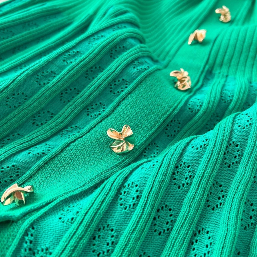 Women's Sheath Dress Simple Style Turndown Button Short Sleeve Solid Color Midi Dress Holiday