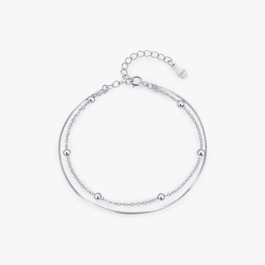 925 Sterling Silver cable chain snake chain Bracelets IG Style Commute Korean Style