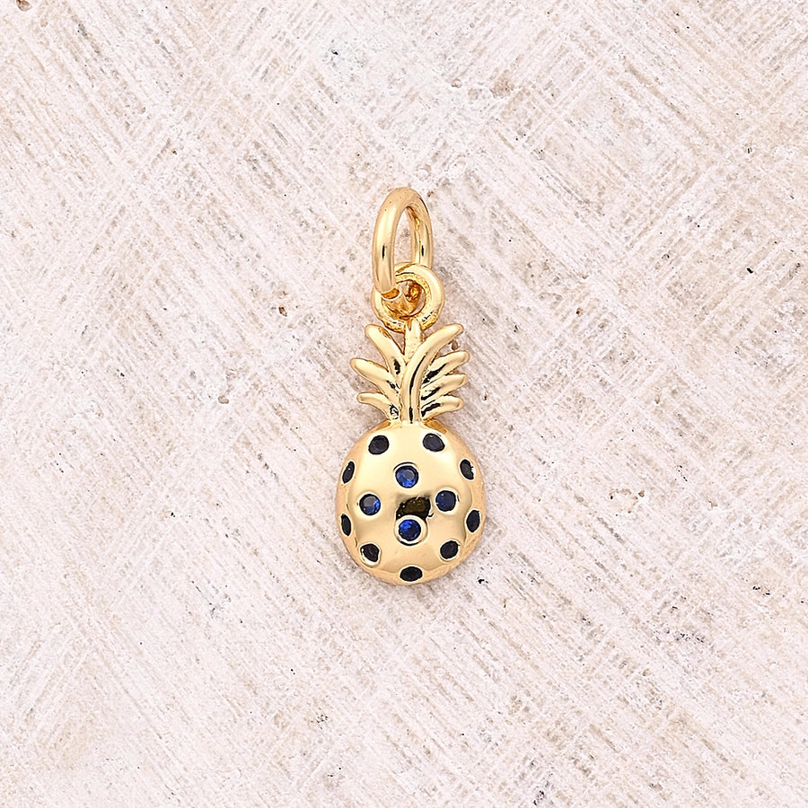 1 Pc/Package 12x6mm 13x10mm 13x6mm Hole 3~3.9mm Copper Zircon 18K Gold Plated Rose Gold Plated White Gold Plated Apple Pineapple Bow Knot Polished Pendant Jewelry Accessories