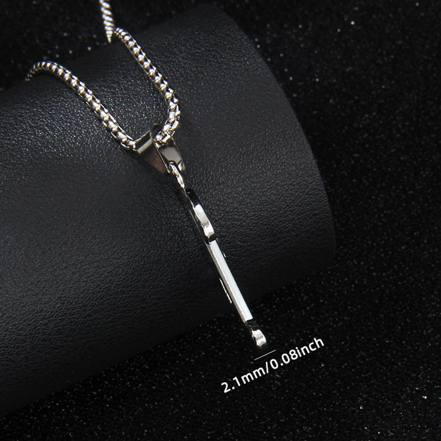 Simple Style letter 201 Stainless Steel Zinc alloy Unisex Pendant Necklace