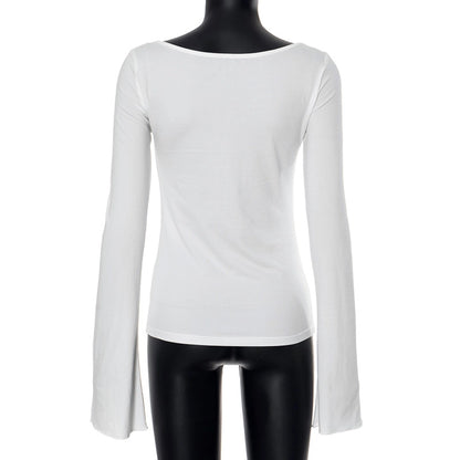 Women's T-shirt Long Sleeve T-Shirts Vacation Simple Style Flower