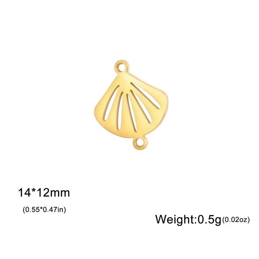 1 Piece 304 Stainless Steel Tortoise Flower Shell Pendant