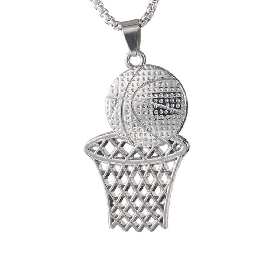Hip-Hop Basketball 201 Stainless Steel Alloy Unisex Pendant Necklace